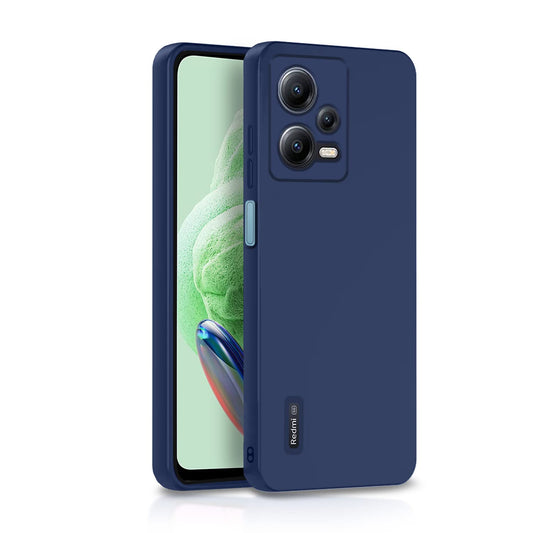 Pikkme Mi Redmi Note 12 5G Soft Silicone Case with Camera Bumper Protection | Blue