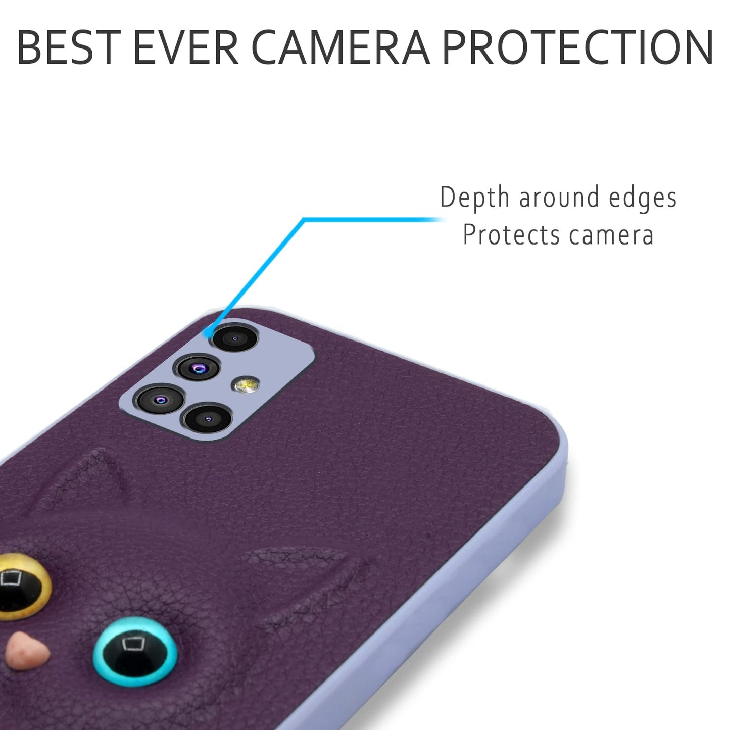 Pikkme Samsung Galaxy M51 Cat Case | Purple