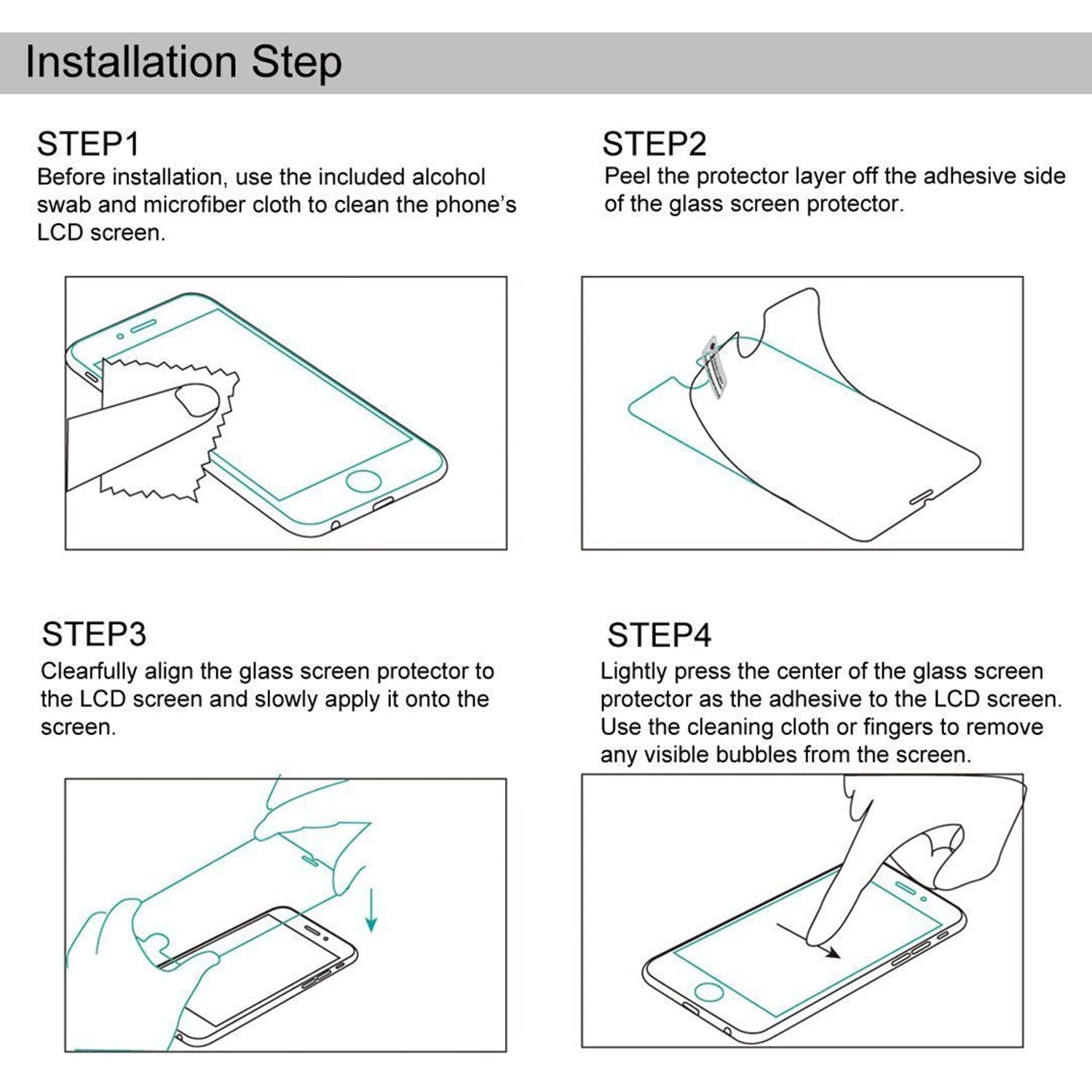 Pikkme Redmi Note 7 Pro Tempered Glass Screen Protector Edge To Edge Coverage With Easy Installation Kit