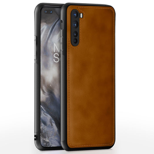 Pikkme OnePlus Nord Leather Back Cover | Brown