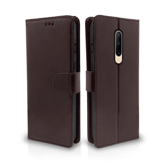 Pikkme OnePlus 7 Pro Vintage Flip Cover | Coffee