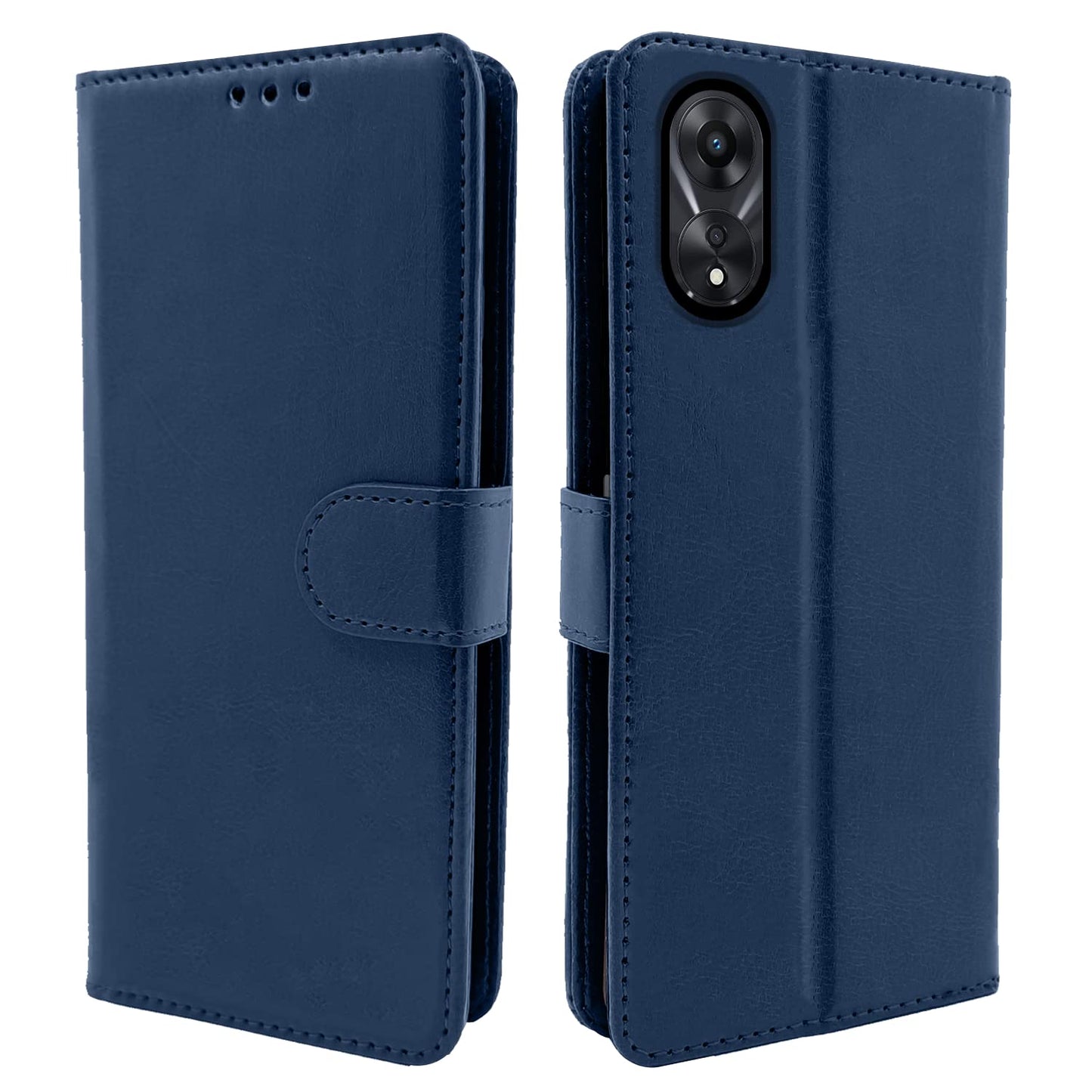 Pikkme Oppo A78 5G Vintage Flip Cover | Blue