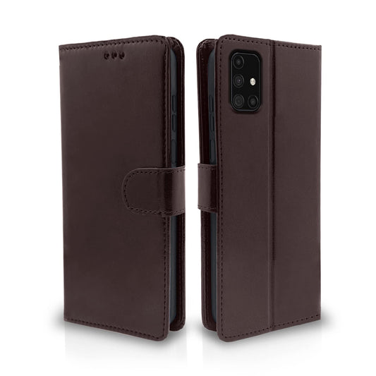 Pikkme Samsung Galaxy M31s Vintage Flip Cover | Coffee