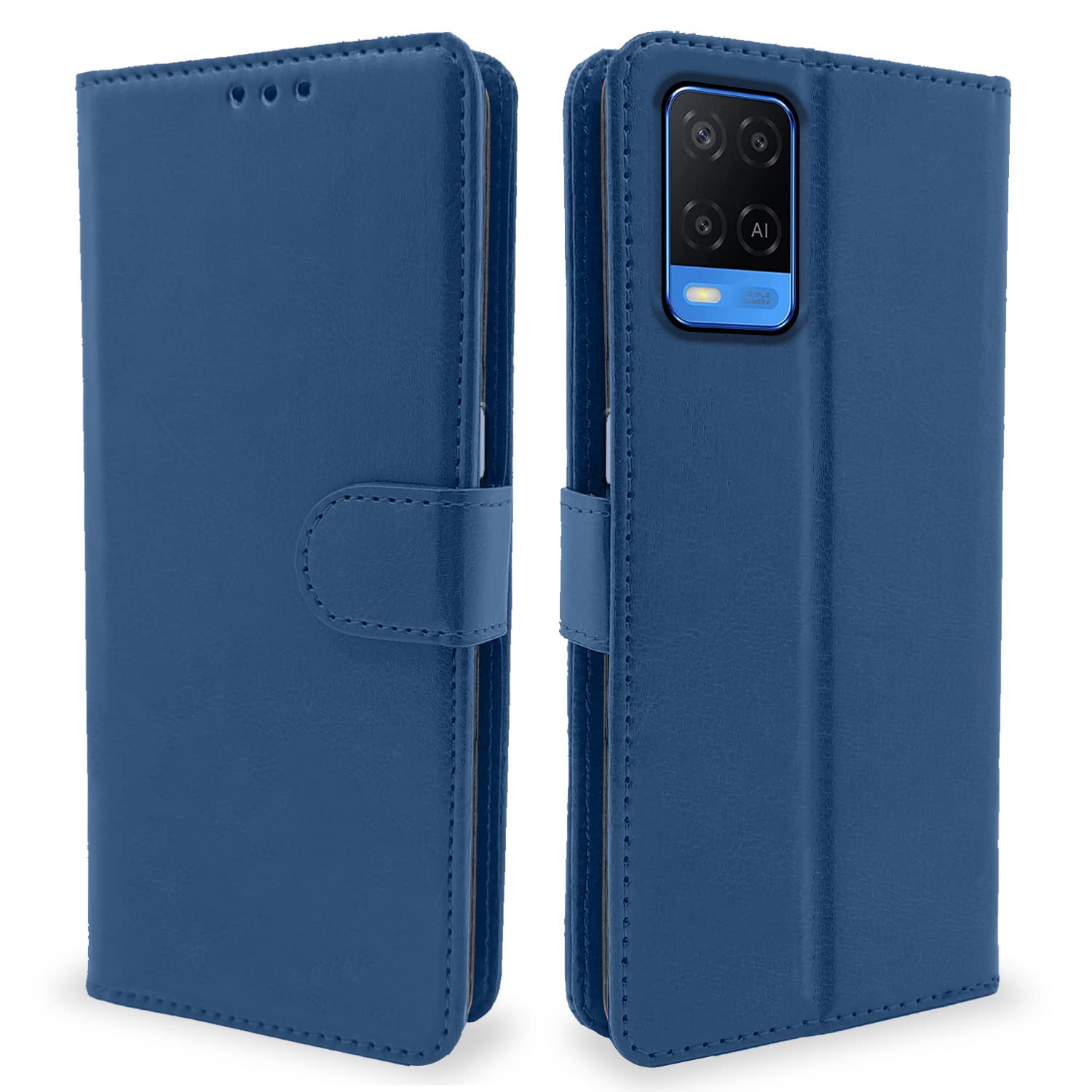 Pikkme Oppo A54 4G Vintage Flip Cover | Blue