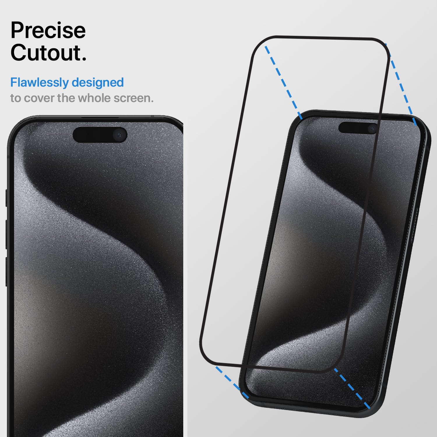 Pikkme iPhone 15 Pro Max Tempered Glass