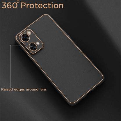 Pikkme OnePlus Nord 2T 5G Leather Chrome Case