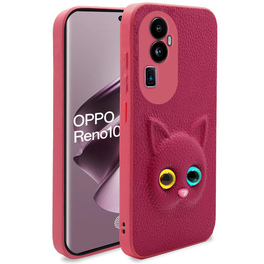 Pikkme Oppo Reno 10 Pro Plus 5G Kitty Back Cover (Pink)