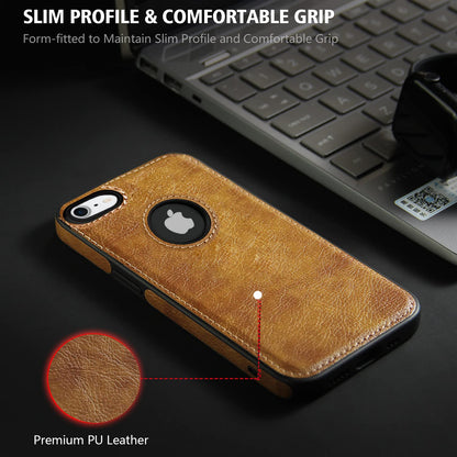 Pikkme iPhone 7/8 Leather Back Cover | Brown