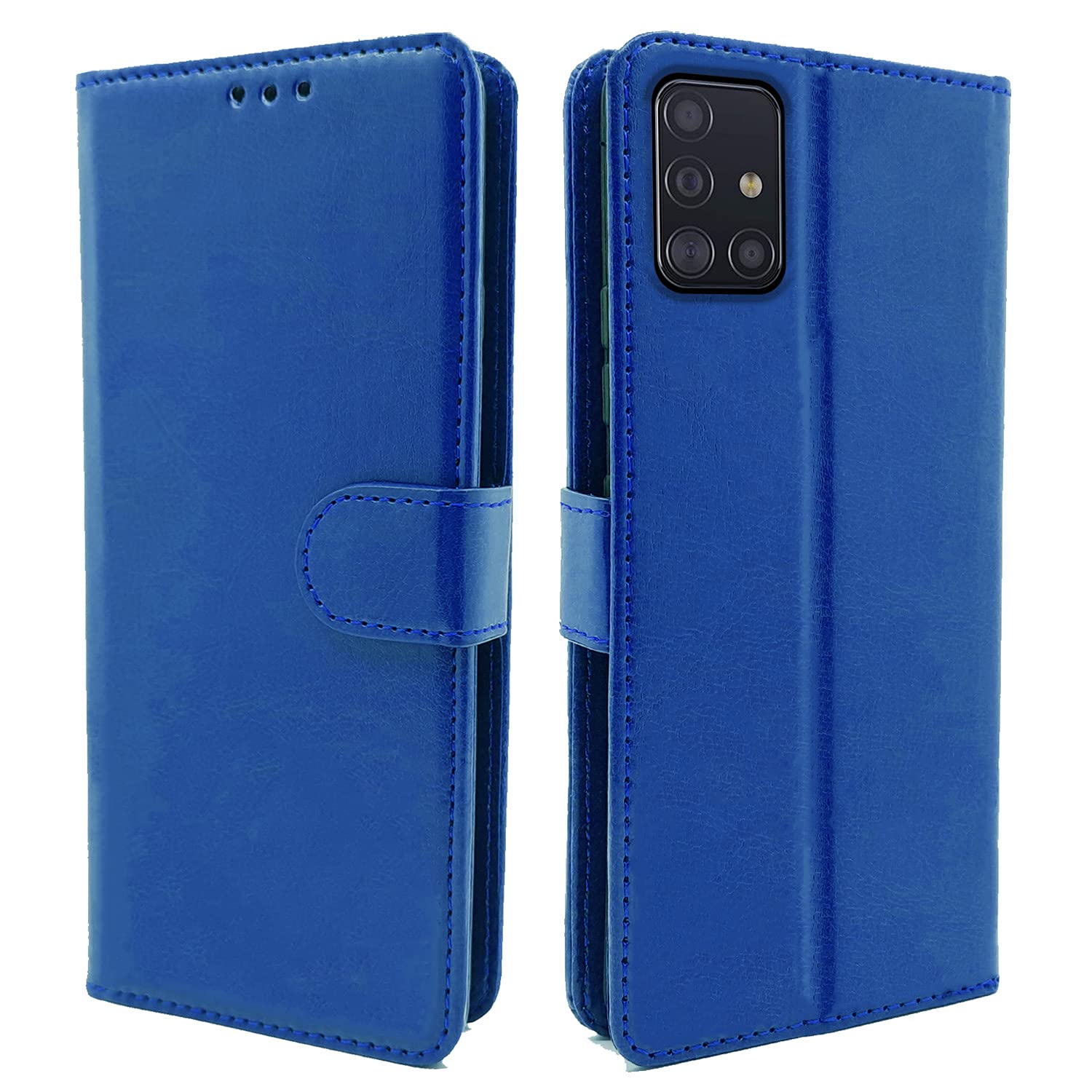 Pikkme Samsung Galaxy A51 Vintage Flip Cover | Blue