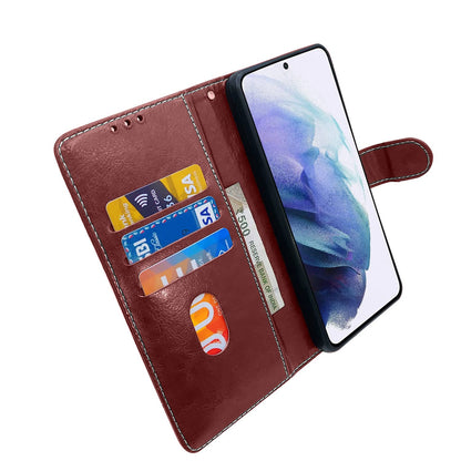 Pikkme Samsung Galaxy S21 Fe 5G Constrast Flip Cover | Brown & Coffee