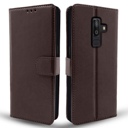 Pikkme Samsung Galaxy J8 Vintage Flip Cover | Coffee