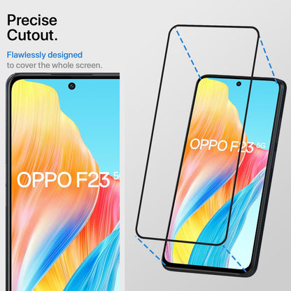 Pikkme Oppo F23 5G Tempered Glass Screen Protector Edge To Edge Coverage With Easy Installation Kit