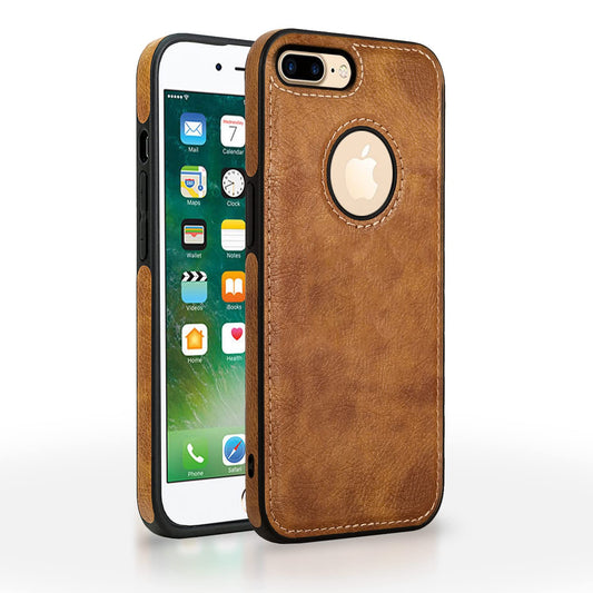 Pikkme iPhone 7 Plus / 8 Plus Leather Back Cover | Brown