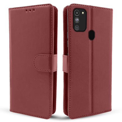 Pikkme Samsung Galaxy M21 2021 / M30s / M21 Vintage Flip Cover | Brown