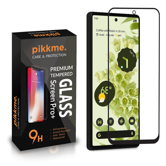 Pikkme Google Pixel 6 Tempered Glass Screen Protector Edge To Edge Coverage With Easy Installation Kit