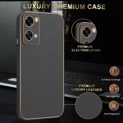 Pikkme OnePlus Nord 2T 5G Leather Chrome Case