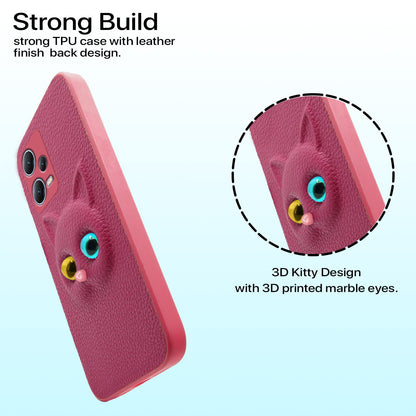 Pikkme Redmi Note 12 Pro Plus 5G Cat Case | Pink