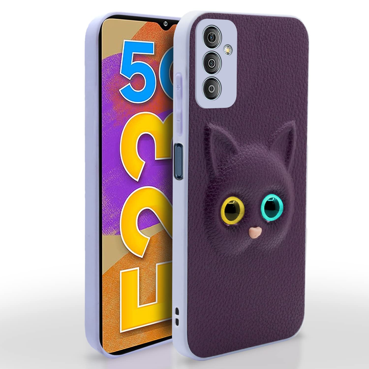 Pikkme Samsung Galaxy F23 5G Cat Case | Purple