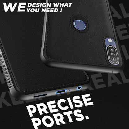 Pikkme Asus Zenfone Max Pro M1 Leather Back Cover | Black