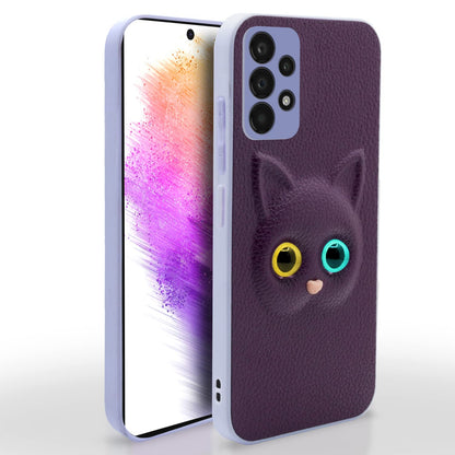 Pikkme Samsung Galaxy A73 5G Cat Case | Purple