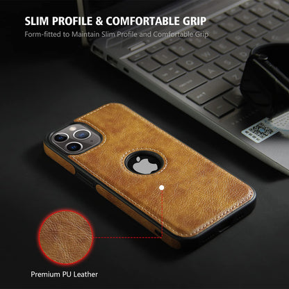 Pikkme iPhone 11 Pro Leather Back Cover | Brown