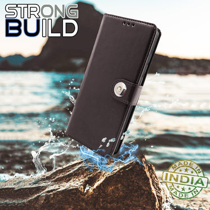 Pikkme Oppo Reno 10 Pro Plus 5G Button Flip Cover (Coffee)
