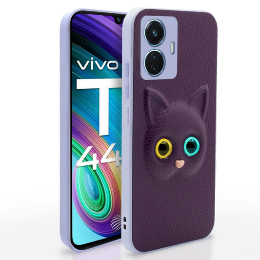 Pikkme Vivo T1 44W / iQOO Z6 44W Cat Case | Purple