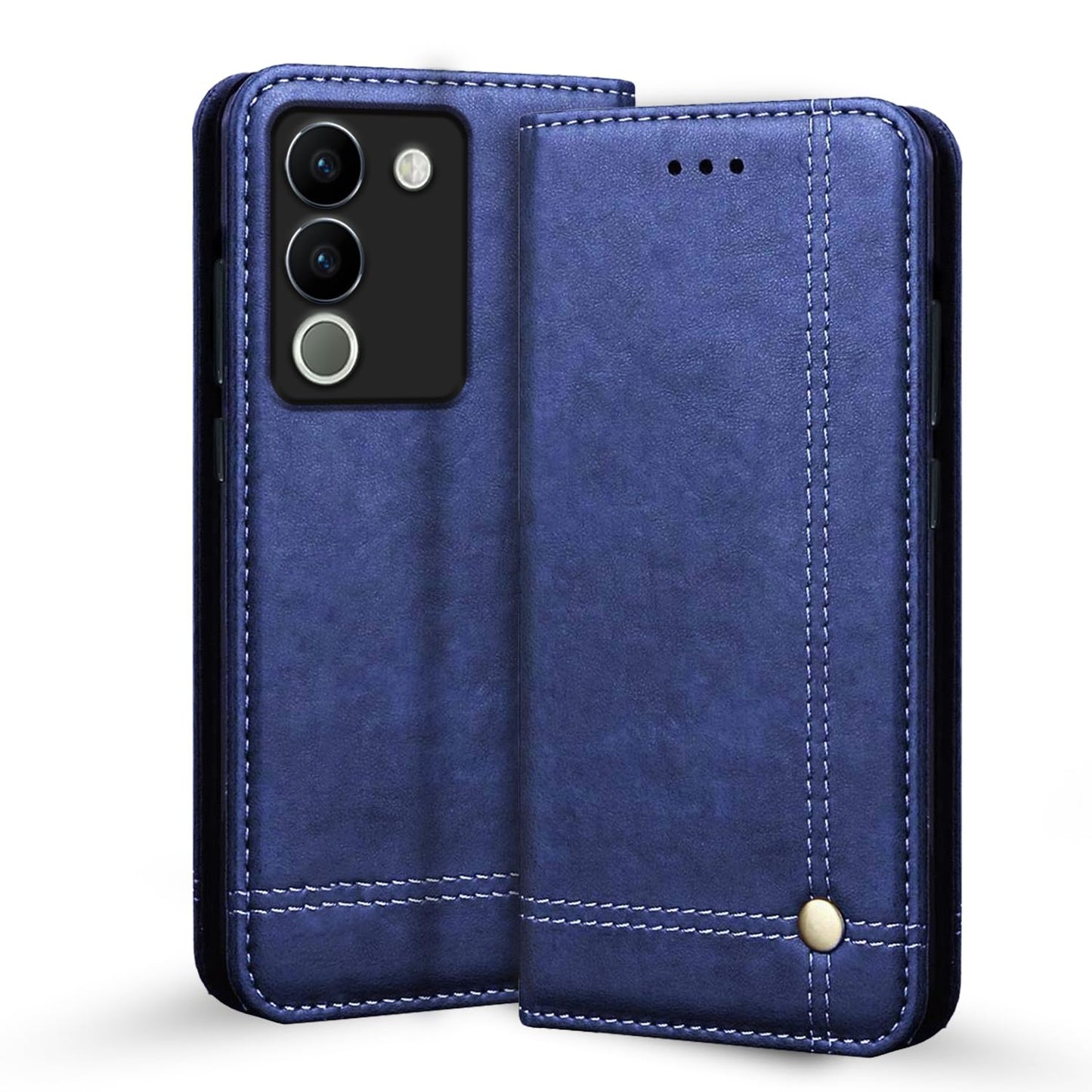 Pikkme Vivo Y200 5G Magnet Flip Cover (Blue)