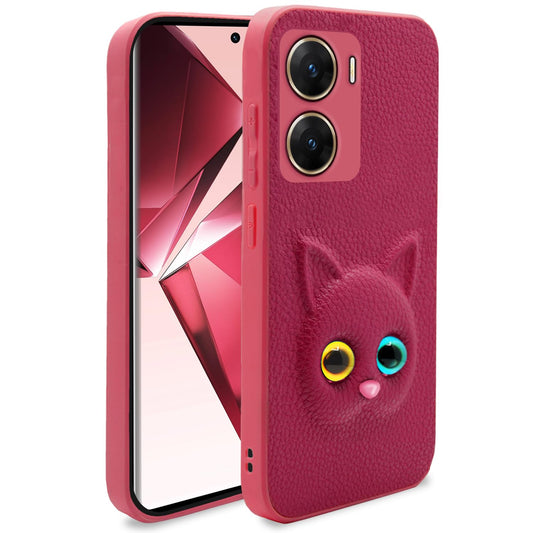 Pikkme Vivo V29e 5G Kitty Back Cover (Pink)