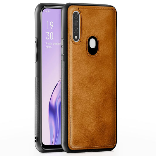 Pikkme Oppo A31 Leather Back Cover | Brown