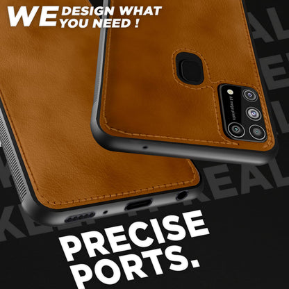 Pikkme Samsung Galaxy M31 / M31 Prime / F41 Leather Back Cover | Brown