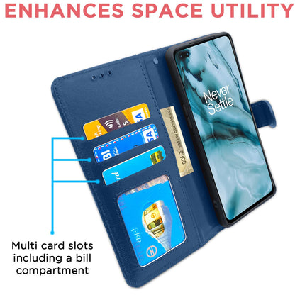 Pikkme OnePlus Nord Vintage Flip Cover | Blue