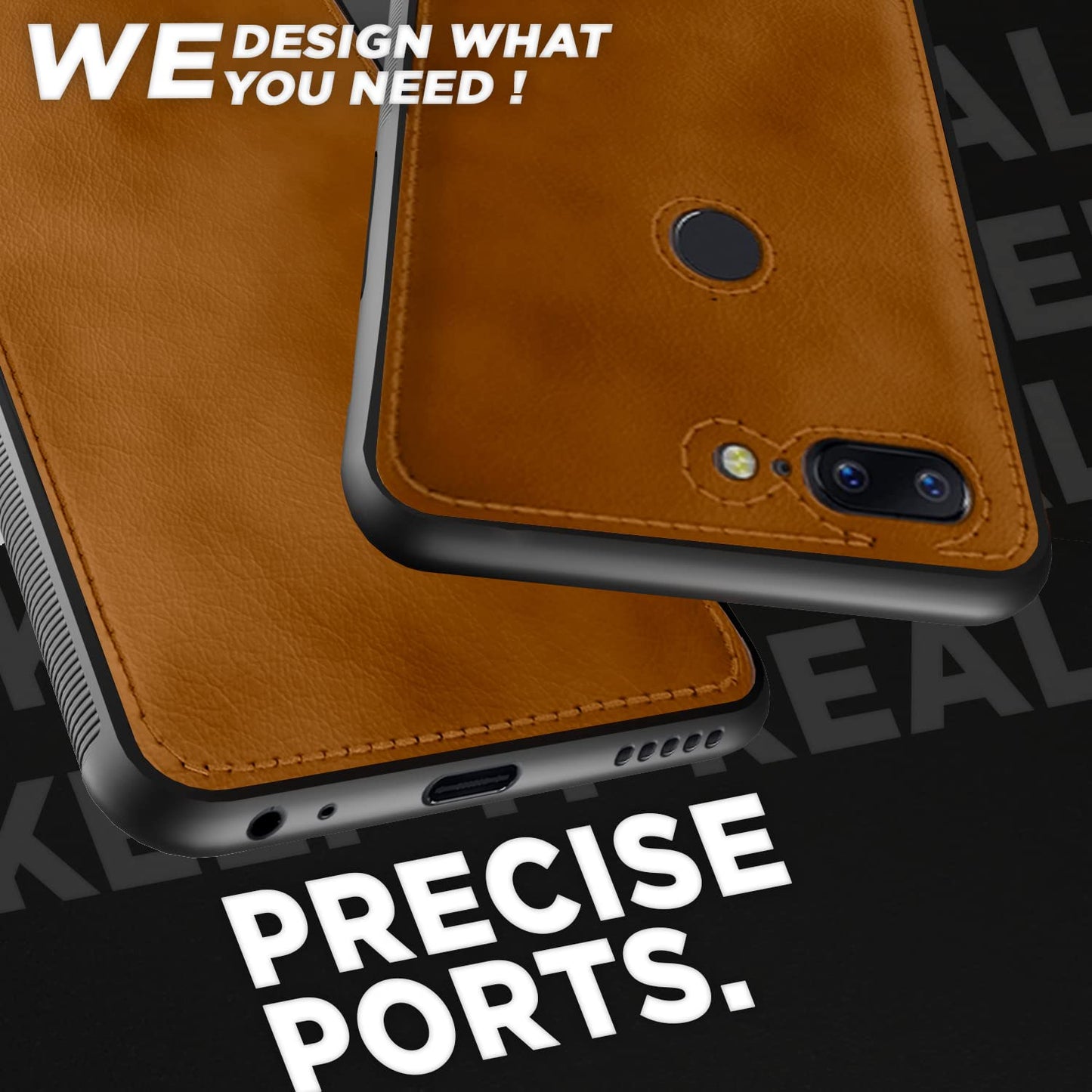 Pikkme OnePlus 5T Leather Back Cover | Brown