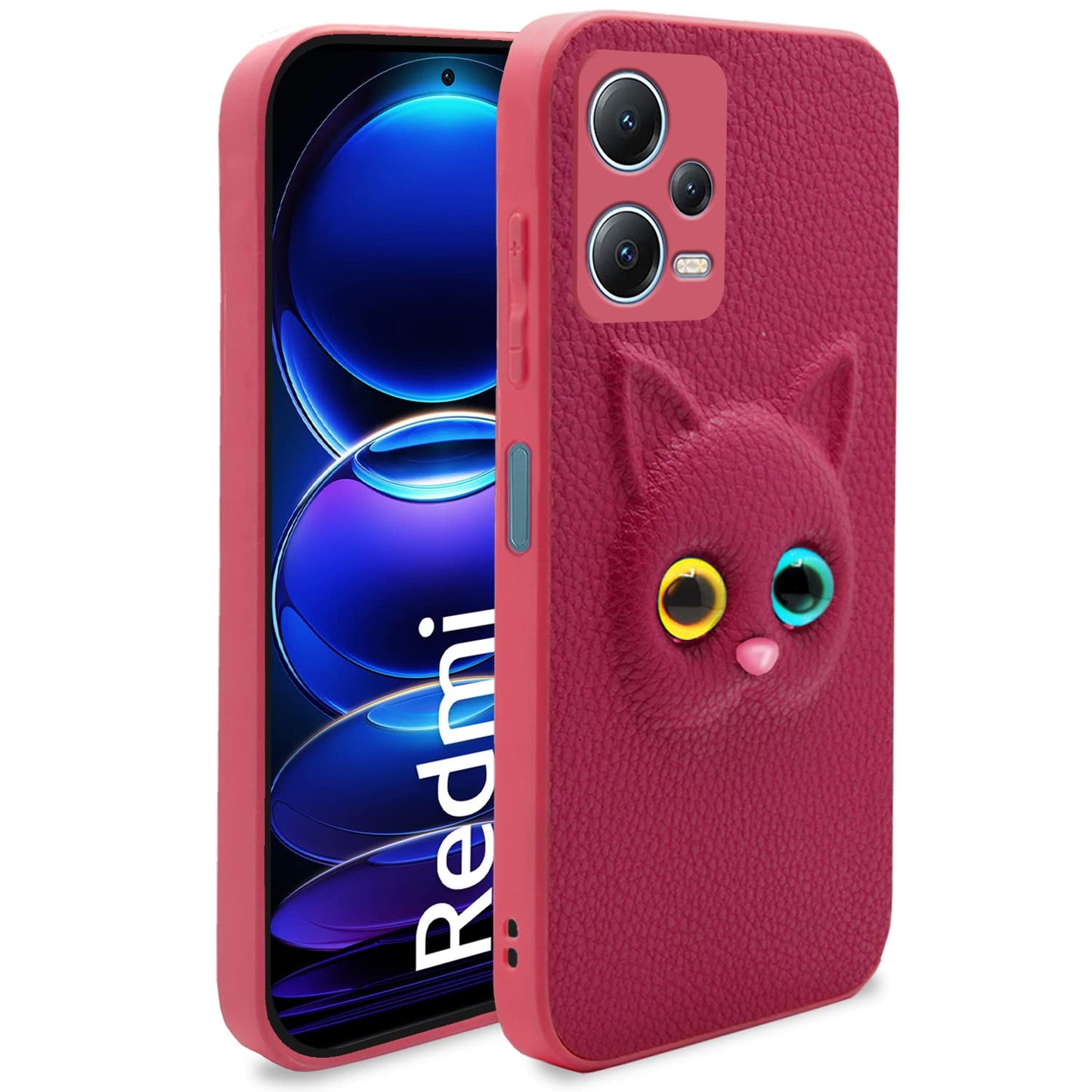 Pikkme Redmi Note 12 Pro 5G Cat Case | Pink