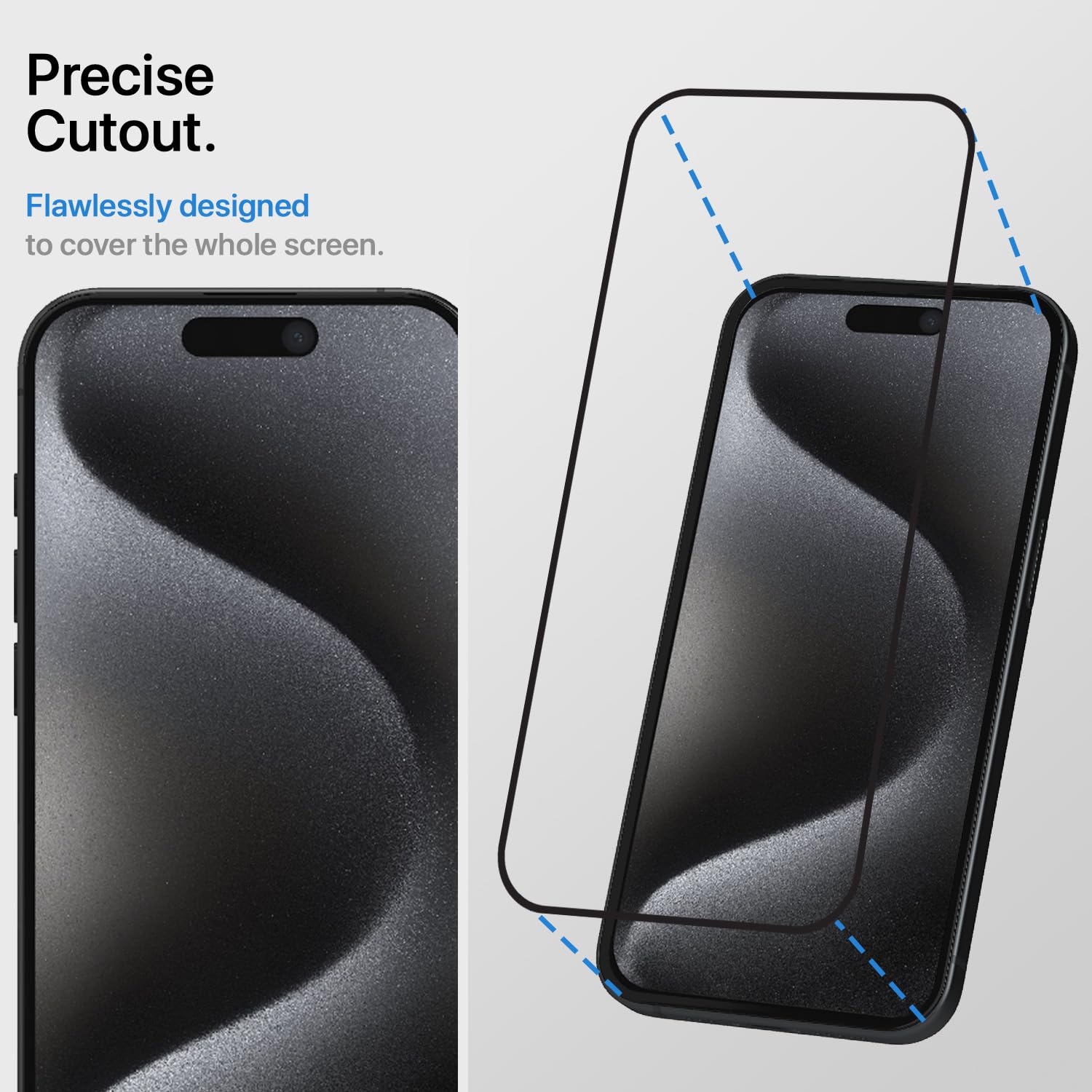 Pikkme iPhone 15 Pro Tempered Glass