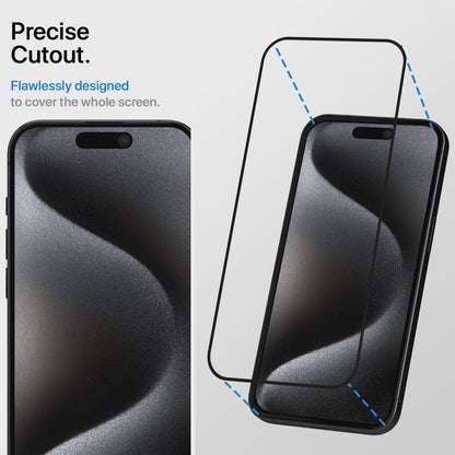 Pikkme iPhone 15 Pro Tempered Glass