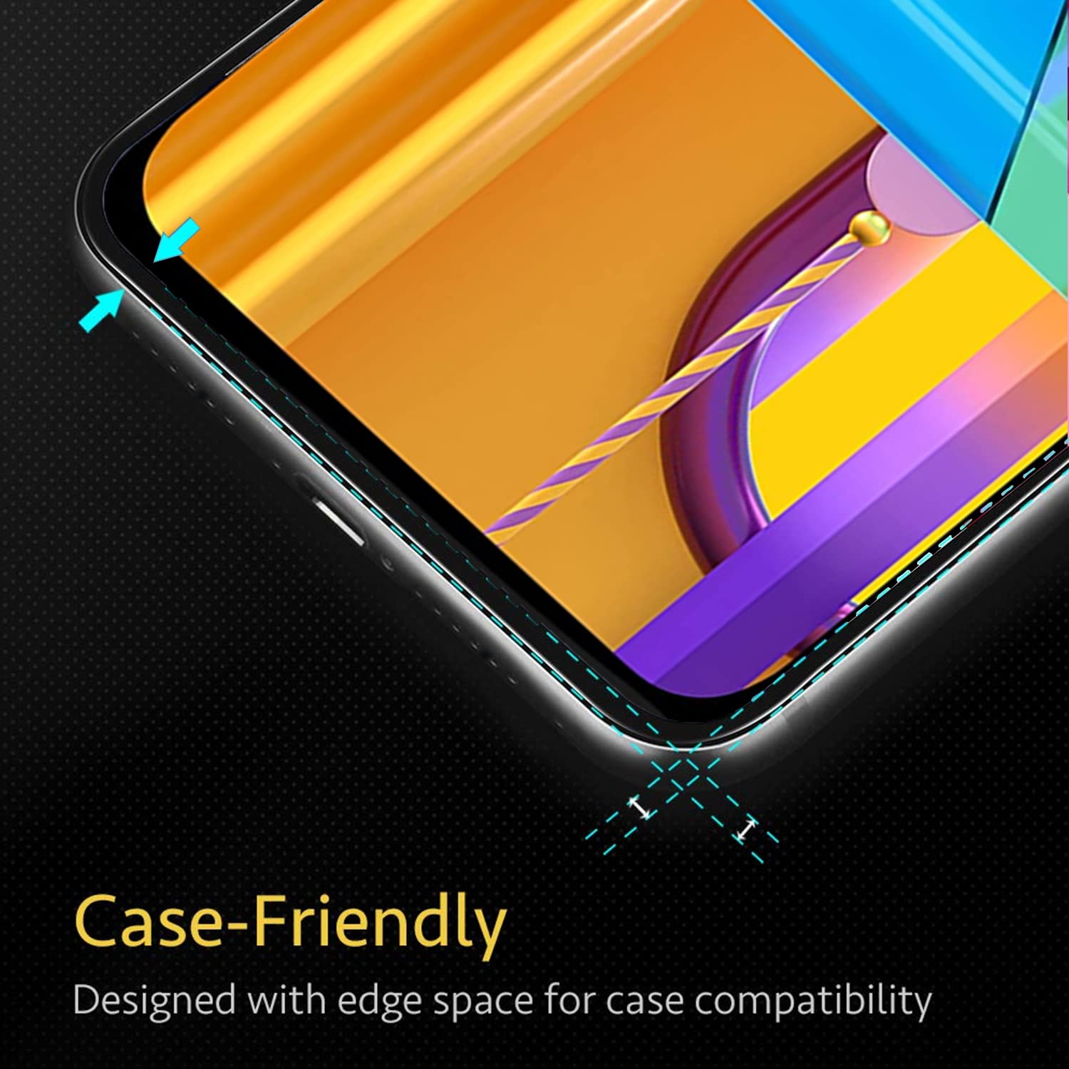 Pikkme Samsung Galaxy M30s Tempered Glass Screen Protector Edge To Edge Coverage With Easy Installation Kit