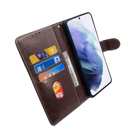 Pikkme Samsung Galaxy S21 Fe 5G Constrast Flip Cover | Coffee & Brown