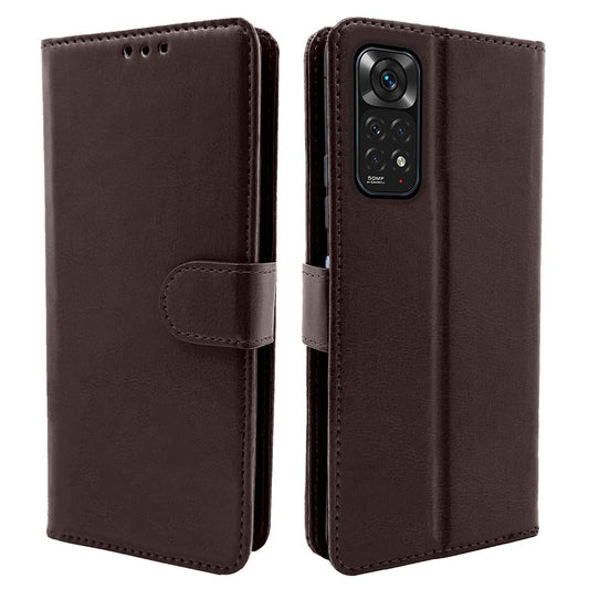 Pikkme Mi Redmi Note 11 / Note 11s Vintage Flip Cover | Coffee