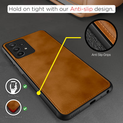 Pikkme Samsung Galaxy A23 4G Leather Back Cover | Brown