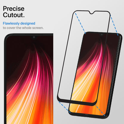 Pikkme Redmi Note 8 Tempered Glass Screen Protector Edge To Edge Coverage With Easy Installation Kit