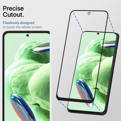 Pikkme Redmi Note 12 5G Tempered Glass Screen Protector Edge To Edge Coverage With Easy Installation Kit