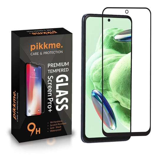 Pikkme Redmi Note 12 5G Tempered Glass Screen Protector Edge To Edge Coverage With Easy Installation Kit