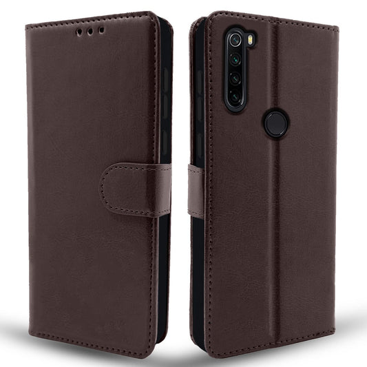 Pikkme Redmi Note 8 Vintage Flip Cover | Coffee