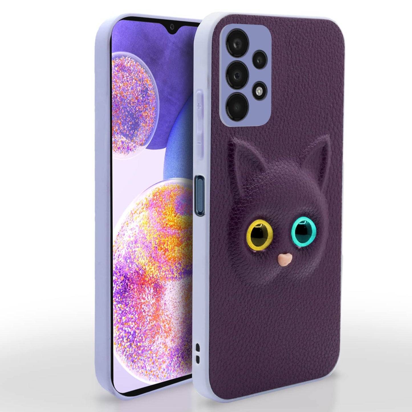 Pikkme Samsung Galaxy A23 4G Cat Case | Purple