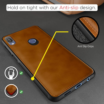 Pikkme Asus Zenfone Max Pro M1 Leather Back Cover | Brown