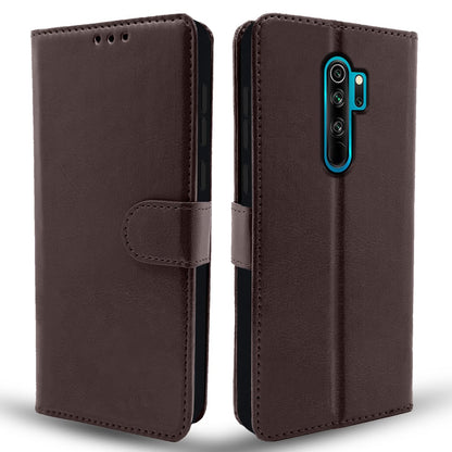 Pikkme Redmi Note 8 Pro  Vintage Flip Cover | Coffee