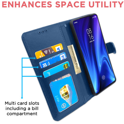 Pikkme Mi Redmi K20 / K20 Pro Vintage Flip Cover | Blue