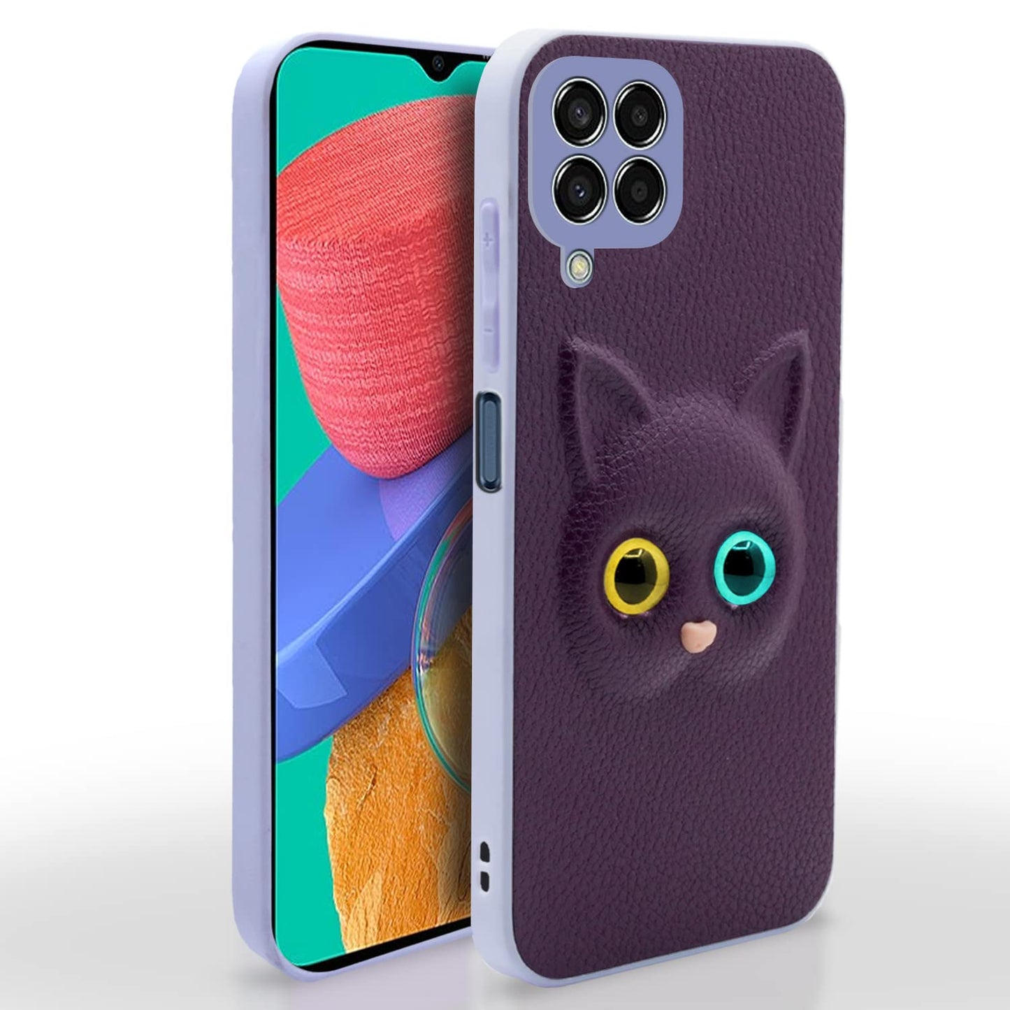 Pikkme Samsung Galaxy M33 5G Cat Case | Purple